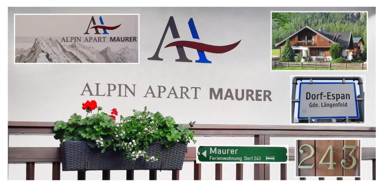 Alpin Apart Maurer Längenfeld Exteriér fotografie